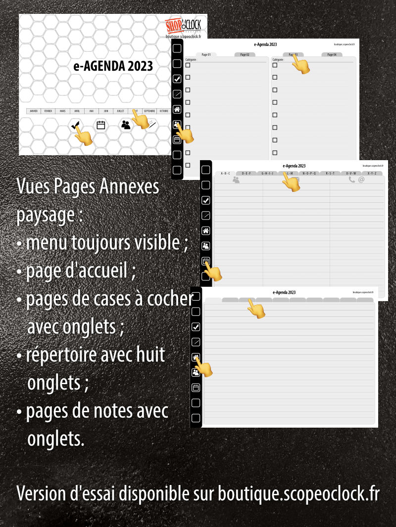 Pages annexes paysage